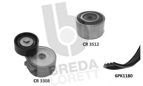 Set curea transmisie cu caneluri