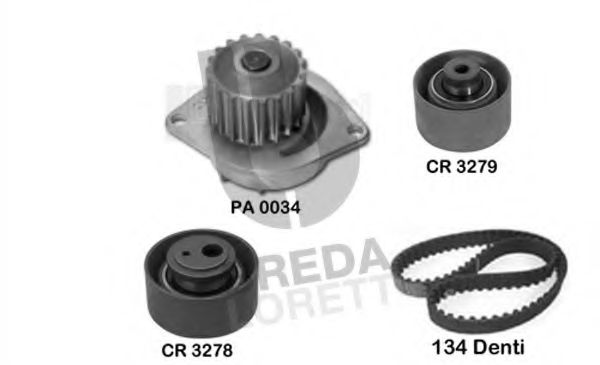 Set pompa apa + curea dintata