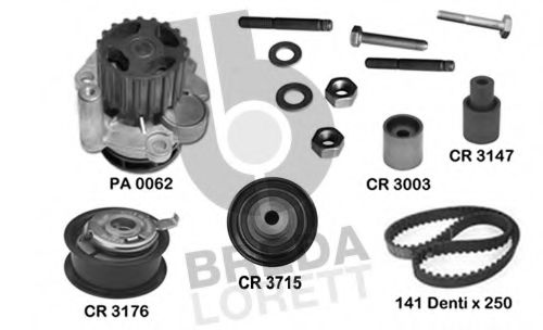 Set pompa apa + curea dintata