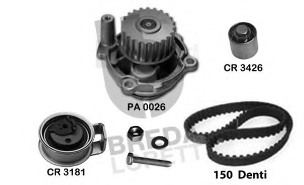 Set pompa apa + curea dintata