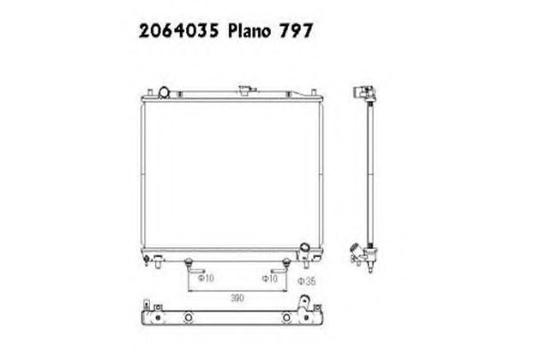 2064035 Radiator, racire motor ORDONEZ 