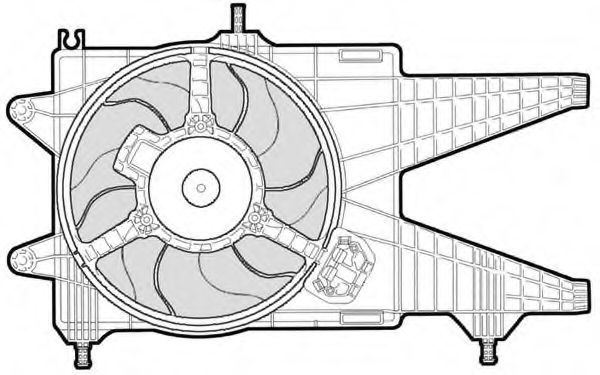 1209563 Ventilator, radiator CTR 