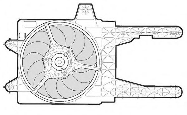 1209601 Ventilator, radiator CTR 