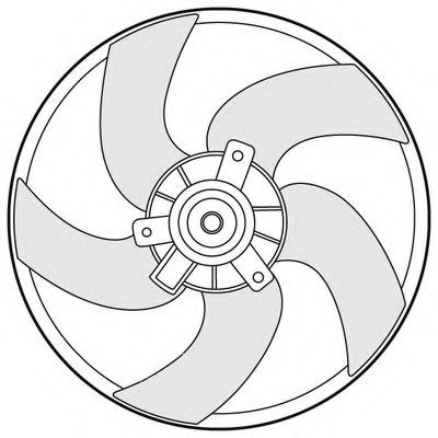 1209639 Ventilator, radiator CTR 