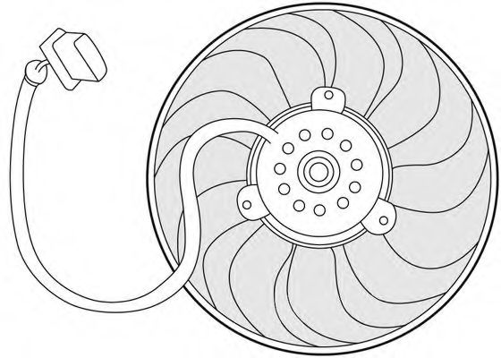 1209651 Ventilator, radiator CTR 