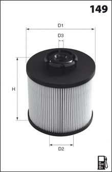 ELG5463 filtru combustibil MECAFILTER 
