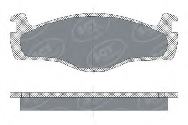 set placute frana,frana disc 2