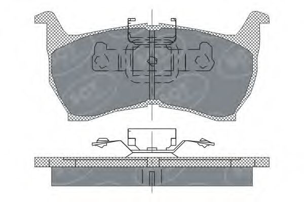 set placute frana,frana disc 3