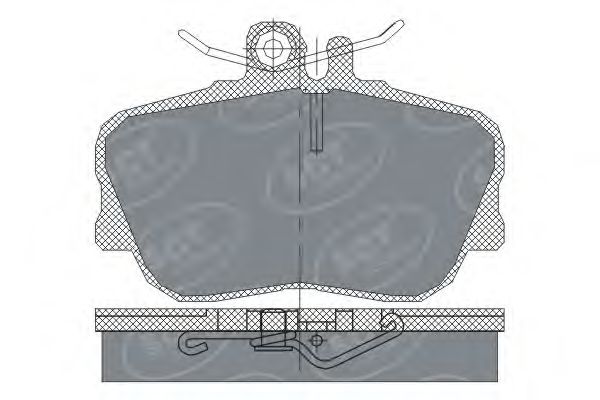 set placute frana,frana disc 2