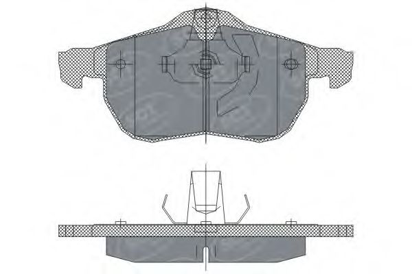 set placute frana,frana disc 2