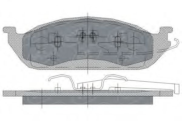 set placute frana,frana disc 2