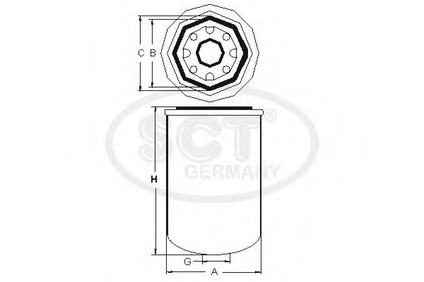 STB 300 Element filtrant uscator aer, compresor SCT Germany 
