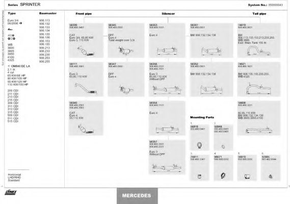 350000043 Sistem de esapament DINEX 