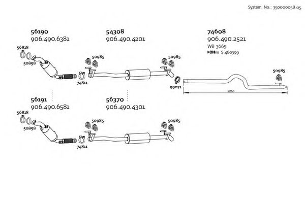 350000058_05 Sistem de esapament DINEX 