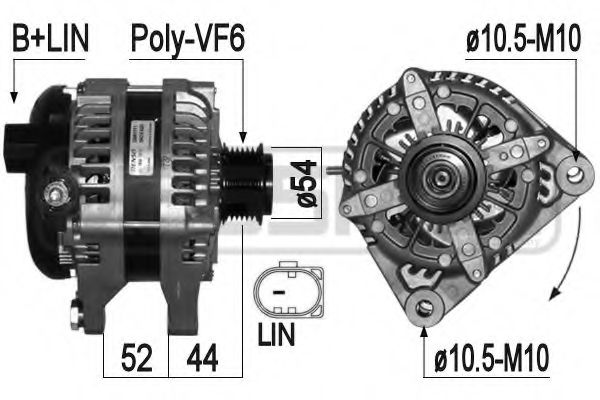 209324 Generator / Alternator ERA 