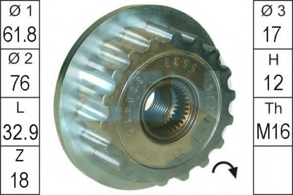 Sistem roata libera, generator