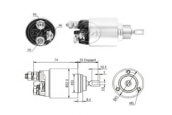 227034 Solenoid, electromotor ERA 