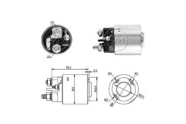 227233 Solenoid, electromotor ERA 