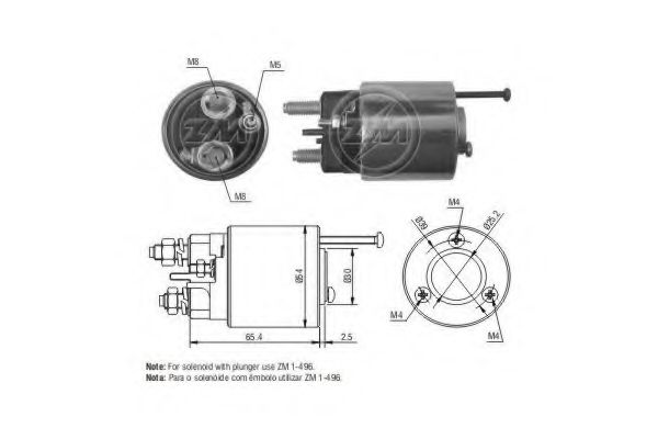 227390 Solenoid, electromotor ERA 