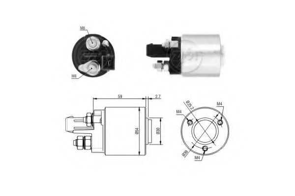 227459 Solenoid, electromotor ERA 