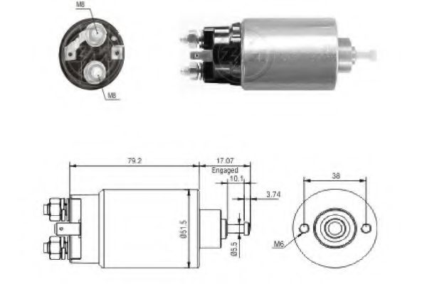 227751 Solenoid, electromotor ERA 