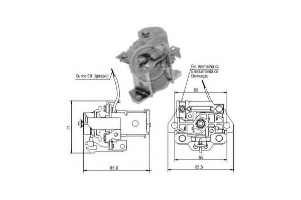 227857 Solenoid, electromotor ERA 