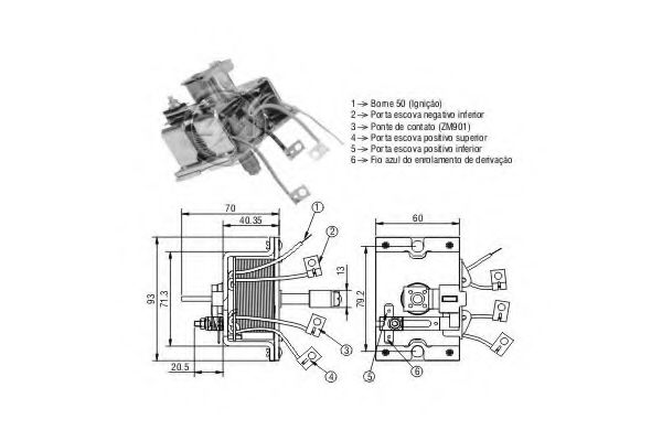 227859 Solenoid, electromotor ERA 