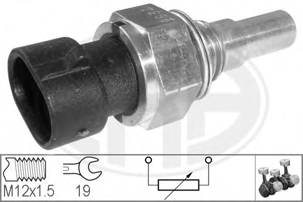 330107 senzor,temperatura lichid de racire ERA 
