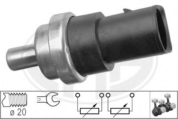 330141 senzor,temperatura lichid de racire ERA 
