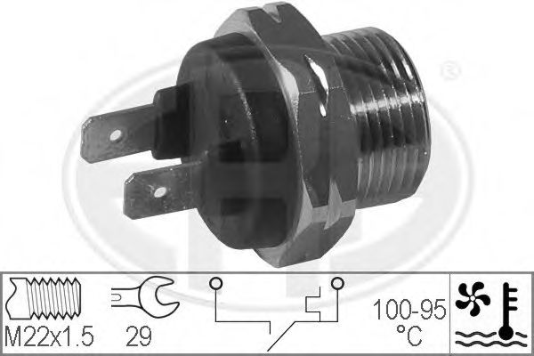 Comutator temperatura, ventilator radiator