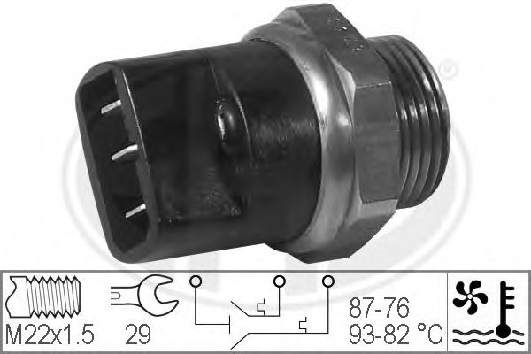 Comutator temperatura, ventilator radiator