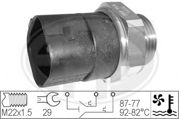 Comutator temperatura, ventilator radiator