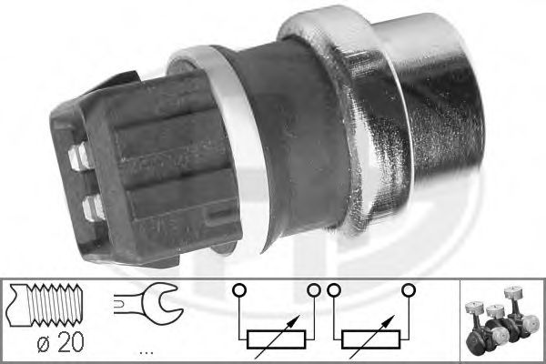 330287 senzor,temperatura lichid de racire ERA 