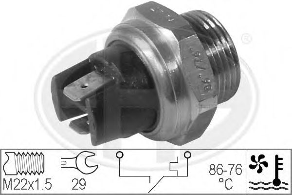 Comutator temperatura, ventilator radiator