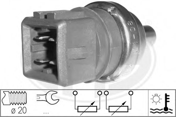 330497 senzor,temperatura lichid de racire ERA 