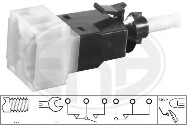 Comutator lumini frana