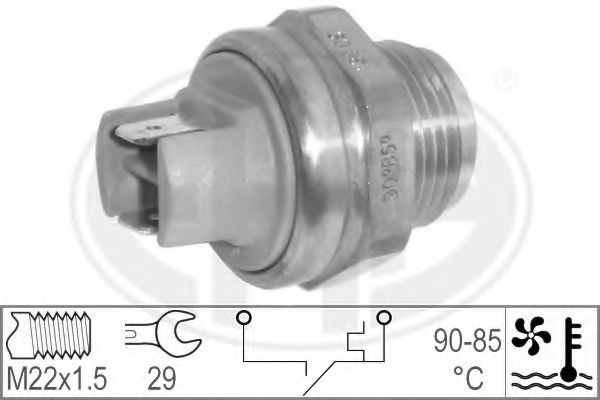 Comutator temperatura, ventilator radiator