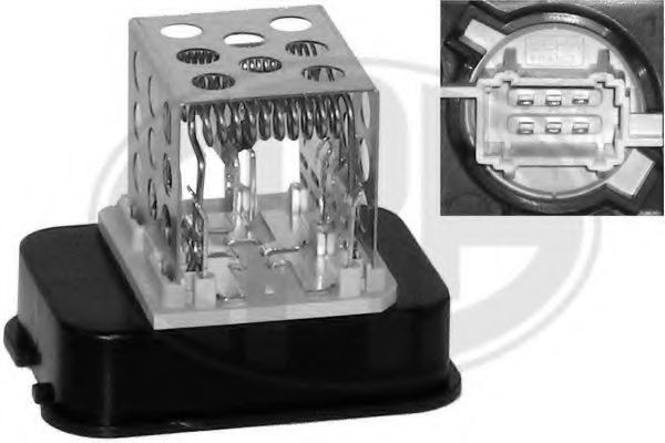 665002 Rezistor, ventilator habitaclu ERA 