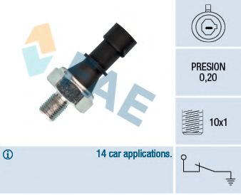 12438 Senzor presiune ulei FAE 