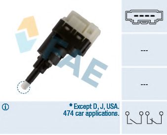 24761 Comutator lumini frana FAE 