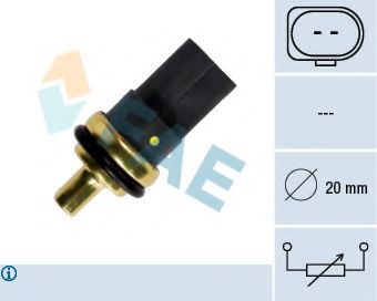 33784 senzor,temperatura lichid de racire FAE 