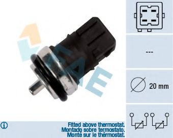 33810 senzor,temperatura lichid de racire FAE 