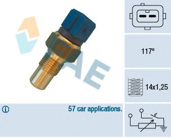 34440 senzor,temperatura lichid de racire FAE 