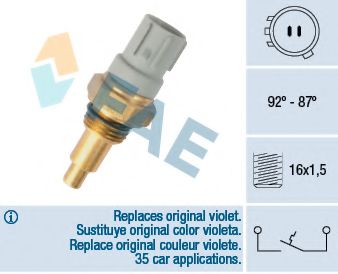 36390 Comutator temperatura, ventilator radiator FAE 