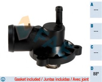 5352088 termostat,lichid racire FAE 