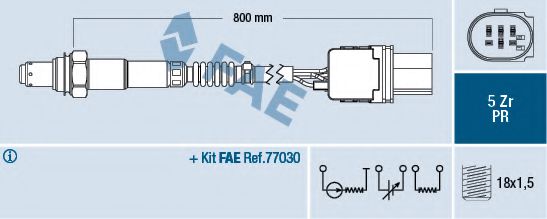 75051 Sonda Lambda FAE 
