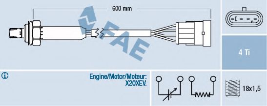 77183 Sonda Lambda FAE 