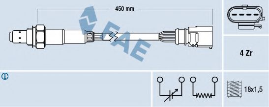 77198 Sonda Lambda FAE 