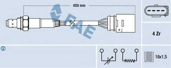 77200 Sonda Lambda FAE 