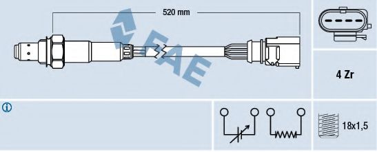 77438 Sonda Lambda FAE 